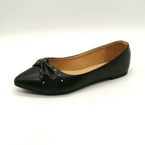 Forever‎ Comfort Womens Alicia Slip On Flat Cushioned Insole Black Sz 5.5 NEW